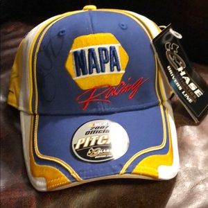 AUTOGRAPHED MICHAEL WALTRIP NAPA RACING PIT CAP